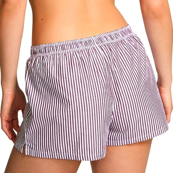 VS PINK COTTON POPLIN BOXER SHORTS - Picture 2 of 5